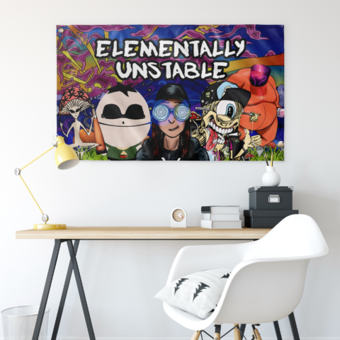 Elementally Unstable Rave Flag – view 2
