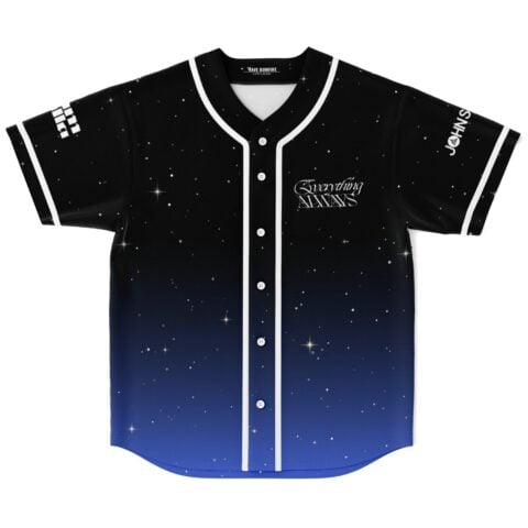 Starry night gradient with “Everything ALWAYS” lettering and white trim, front view