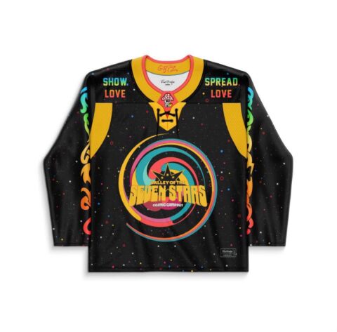 GRiZ rave hockey jersey — cosmic space, black